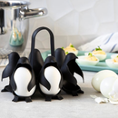 Suporte para Cozinhar Ovos em forma de Pinguins - Cartela de Pinguins