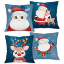 Kit 4 Capas de Almofada NATAL Tamanho 45X45cm - Natalina