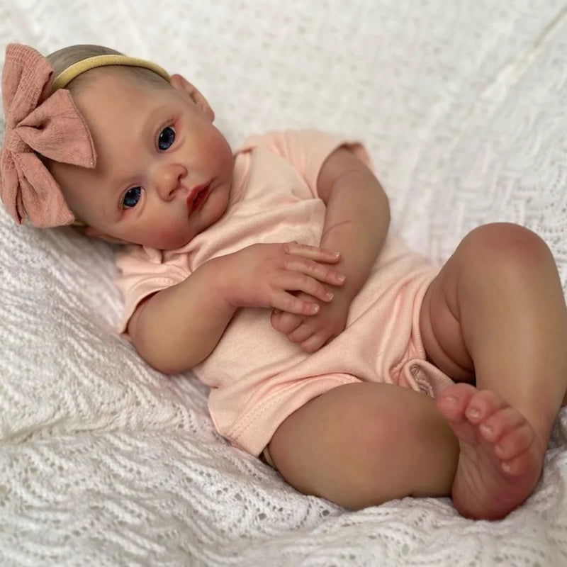 Boneca Reborn, Bebê Reborn 49cm Realista com Corpo Macio – "Mea"
