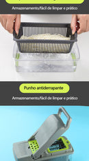 Cortador Picador de Legumes, Cebola e Frutas com Lâmina Inox - MultiChef 14 em 1