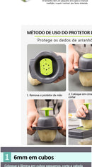 Cortador Picador de Legumes, Cebola e Frutas com Lâmina Inox - MultiChef 14 em 1