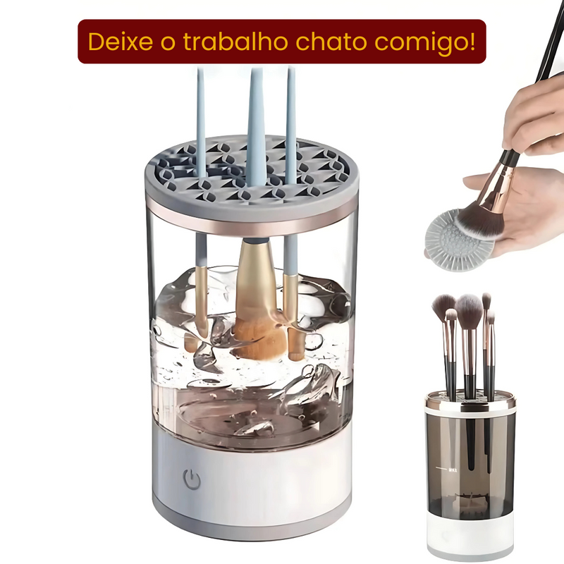 Limpador e Secador de Pincel de Maquiagem Elétrico - Pro Make Cleaner