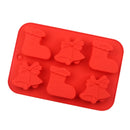 Forminhas de Silicone, Moldes De Natal em Silicone Para Chocolate, Gelo, Sabonete, Decoração de Bolo