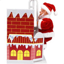 Papai Noel Musical na Casinha da Chaminé - Papai Noel Animado para Decoração de Natal