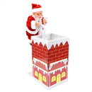 Papai Noel Musical na Casinha da Chaminé - Papai Noel Animado para Decoração de Natal
