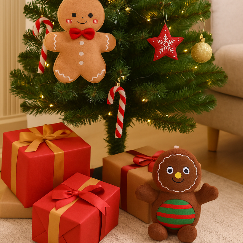 Boneco de Pelúcia, Almofada de Natal, Bonecos De Gengibre Pelúcia - Acessório de Natal