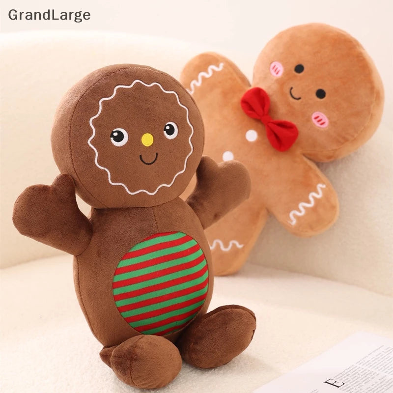 Boneco de Pelúcia, Almofada de Natal, Bonecos De Gengibre Pelúcia - Acessório de Natal
