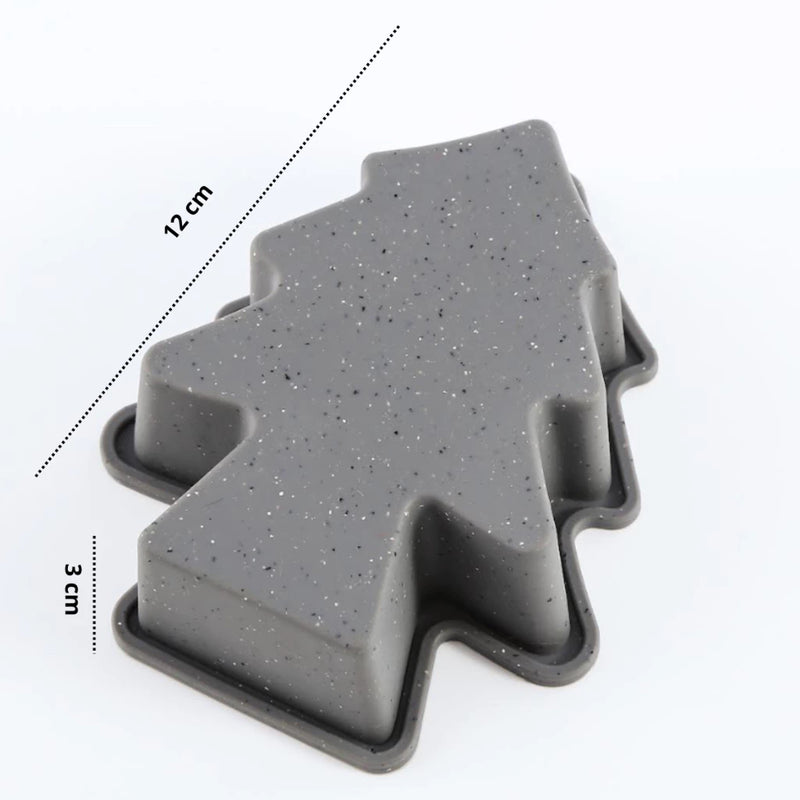 Mini Forma de Silicone para Bolo, Doces, Gelatina, Sabonete artesanal em formato de  Árvore de Natal
