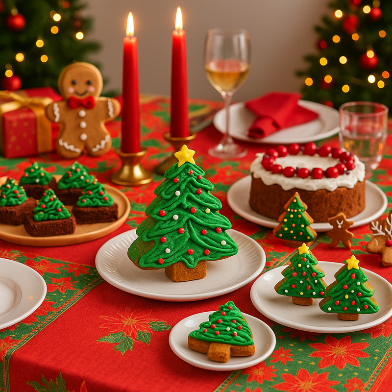 Mini Forma de Silicone para Bolo, Doces, Gelatina, Sabonete artesanal em formato de  Árvore de Natal