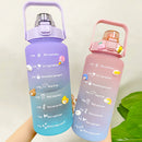 Garrafa Galão 2L com frases Motivacionais e Adesivo 3D - "Tome Água"