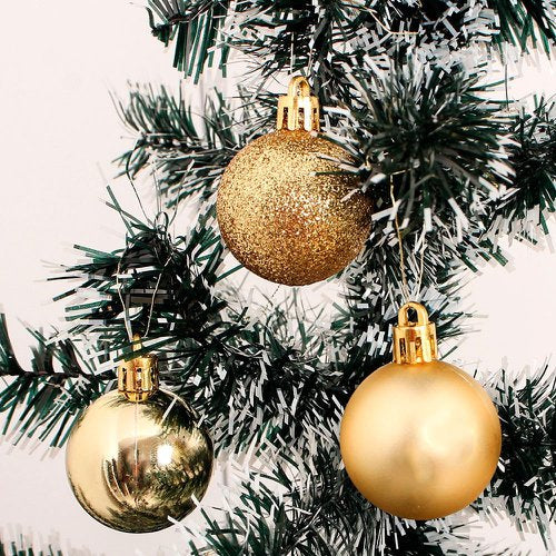 Kit bolas para árvore de Natal - Dourada