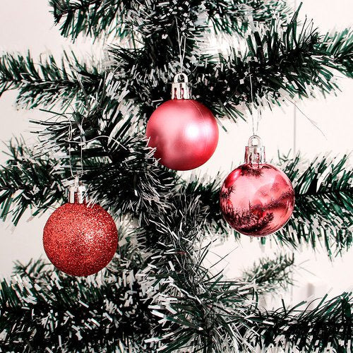kit bolas para árvore de Natal - Rosa