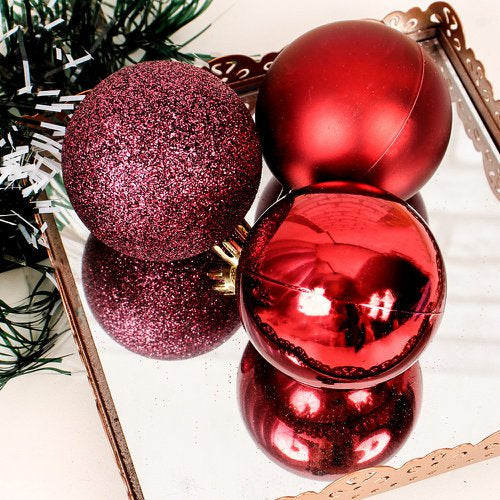 Kit bolas para árvore de Natal - Vinho