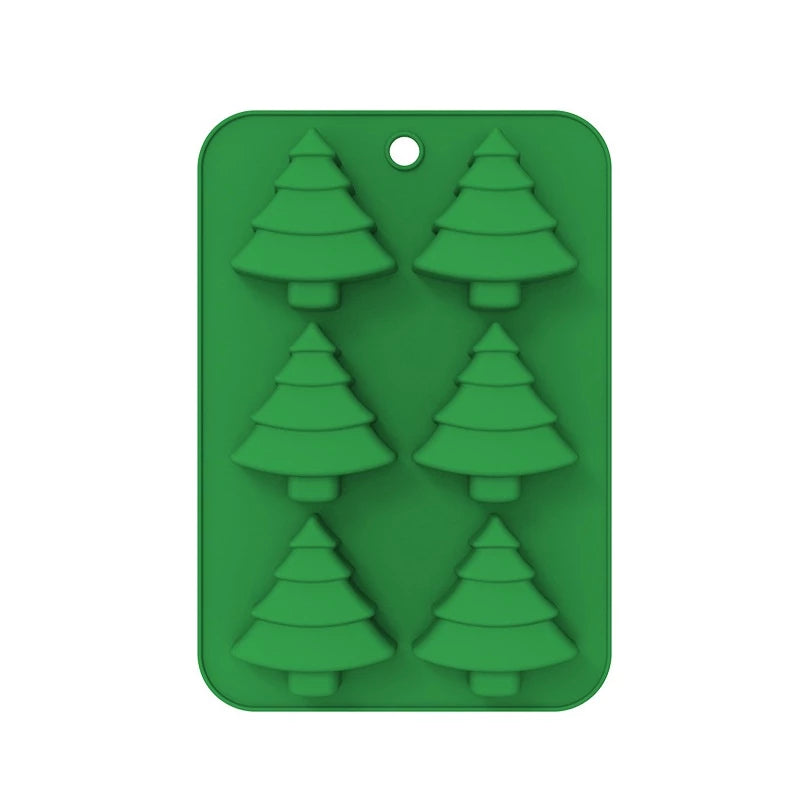 Forminhas de Silicone, Moldes De Natal em Silicone Para Chocolate, Gelo, Sabonete, Decoração de Bolo