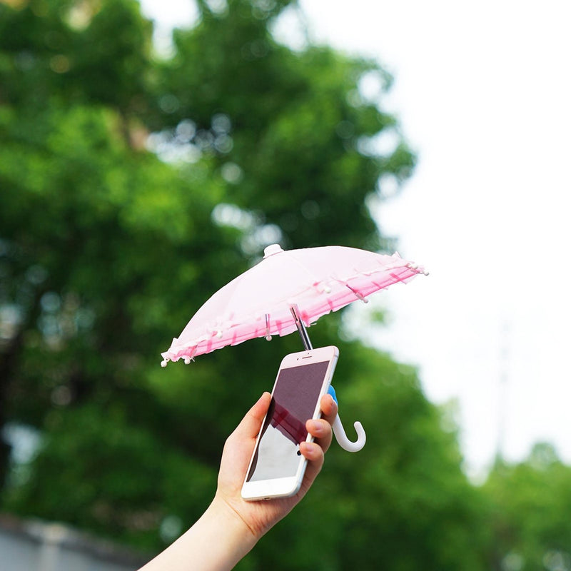 Mini sombrinha para celular / Guarda-chuva para celular