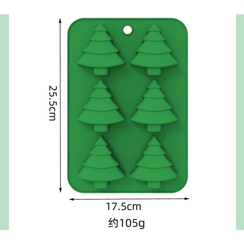 Forminhas de Silicone, Moldes De Natal em Silicone Para Chocolate, Gelo, Sabonete, Decoração de Bolo