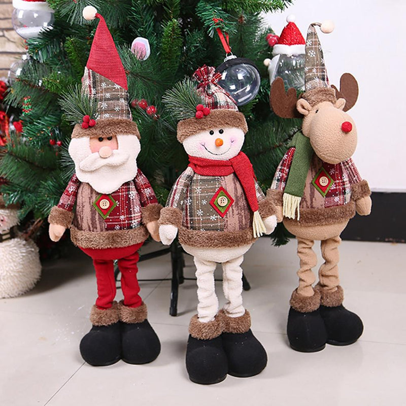 Personagens para decoração de Natal - Papai Noel, Boneco de gelo e Rena
